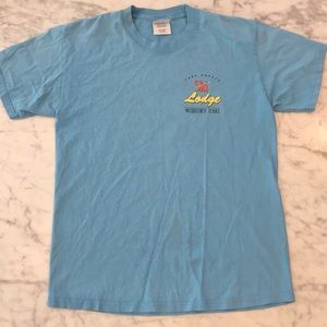 Baby Blue Adult M | Lake Breeze Ski Lodge T-Shirt